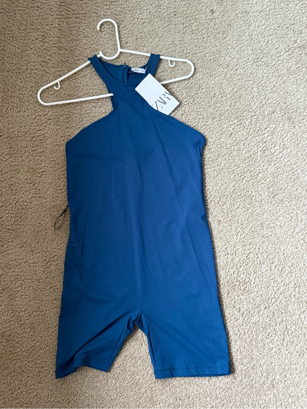 Zara Blue Halter Romper